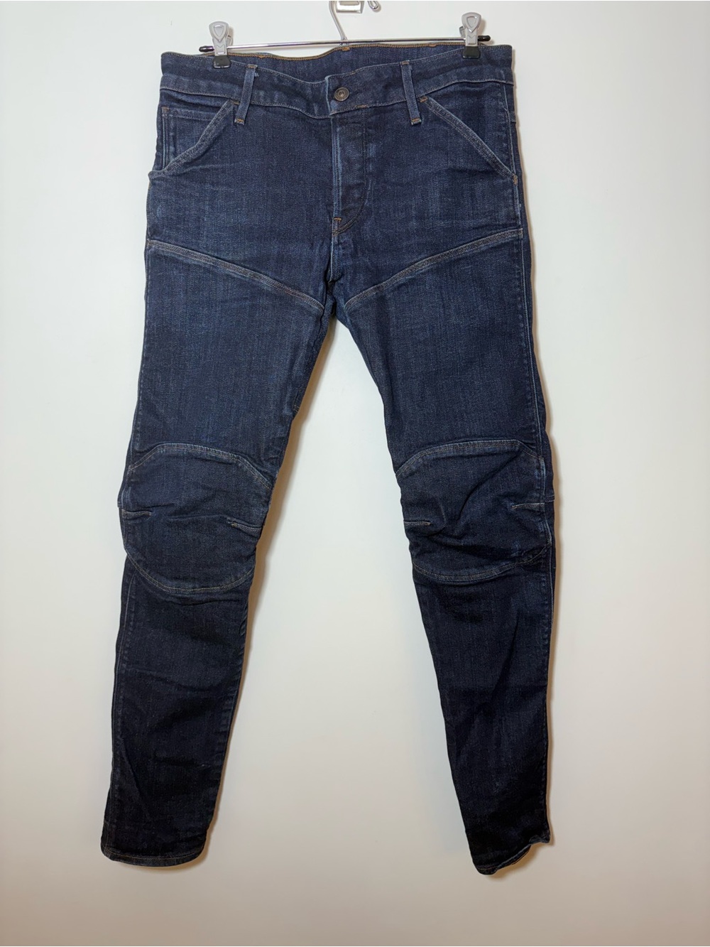 G-Star Raw 3D Slim 5620 Jeans Men’s Tagged 32X32 Stretch Dark Wash Denim Moto